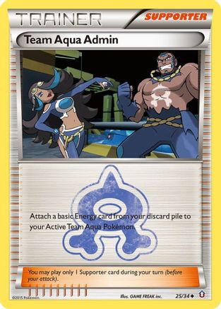 Image of Team Aqua Admin 025/34  Double Crisis - Uncommon