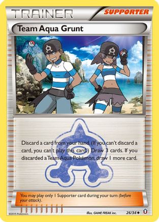 Image of Team Aqua Grunt 026/34  Double Crisis - Uncommon