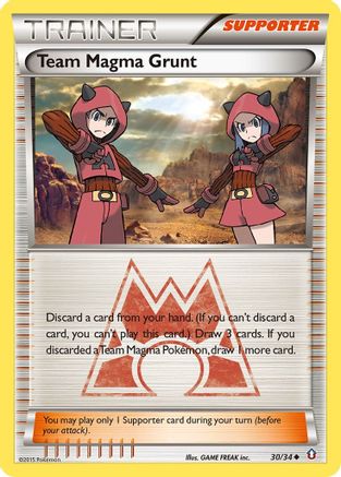 Image of Team Magma Grunt 030/34  - Reverse Holofoil Double Crisis - Uncommon