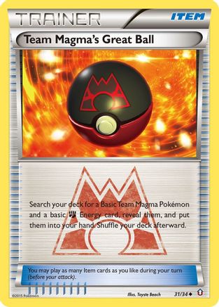 Image of Team Magma's Great Ball 031/34  Double Crisis - Uncommon