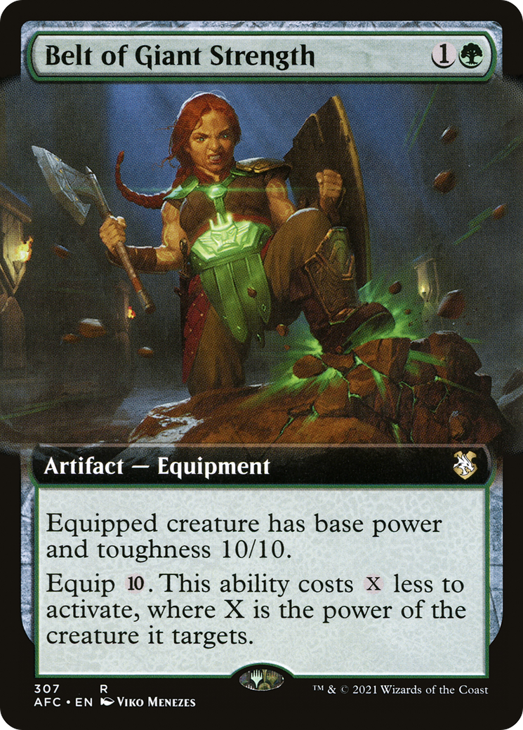 Image of Belt of Giant Strength (Extended Art) (AFC-307) - Forgotten Realms Commander: (Extended Art)
