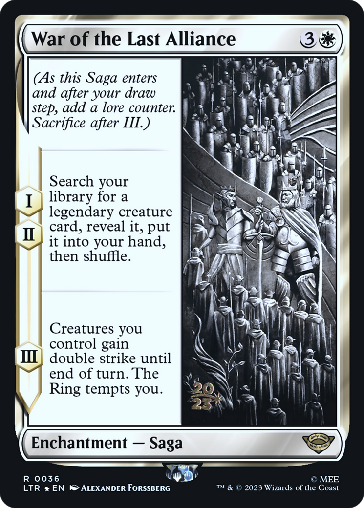 Image of War of the Last Alliance (PRE-036) - Tales of Middle-earth Promos Foil