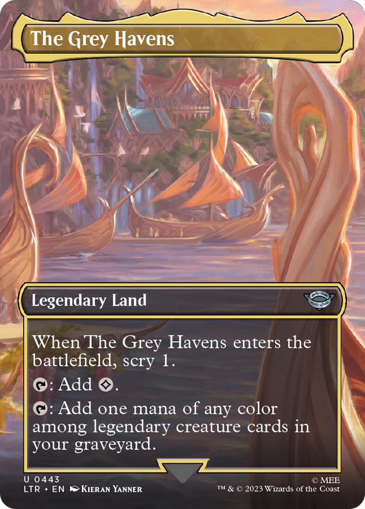 Image of The Grey Havens (Borderless) (LTR-443) - The Lord of the Rings: Tales of Middle-earth (Borderless)