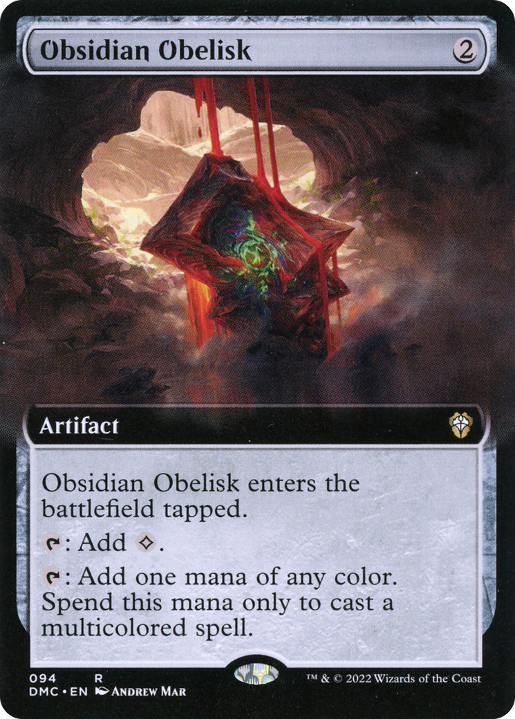 Image of Obsidian Obelisk (Extended Art) (DMC-094) - Dominaria United Commander: (Extended Art)