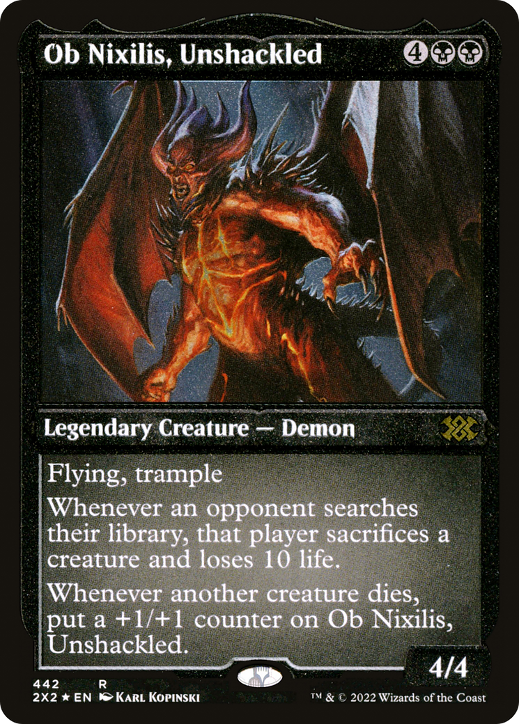 Image of Ob Nixilis, Unshackled (2X2-442) - Double Masters 2022 Foil