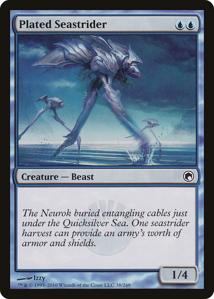 Image of Plated Seastrider (SOM-038) - Scars of Mirrodin Foil