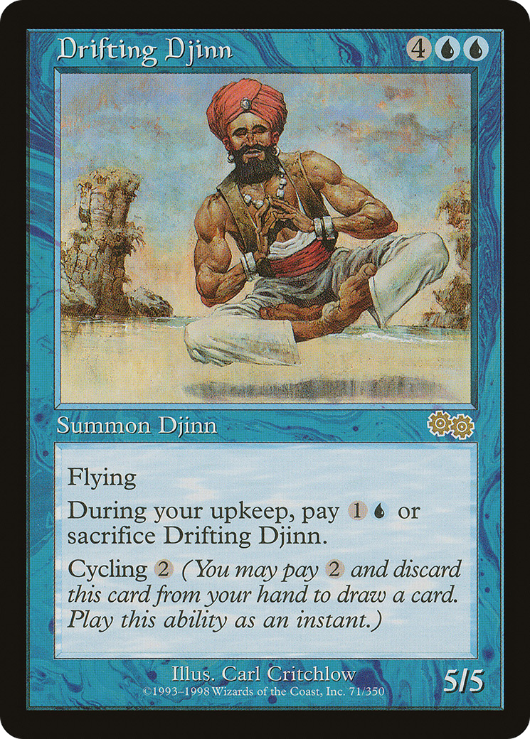 Image of Drifting Djinn (USG-071) - Urza's Saga