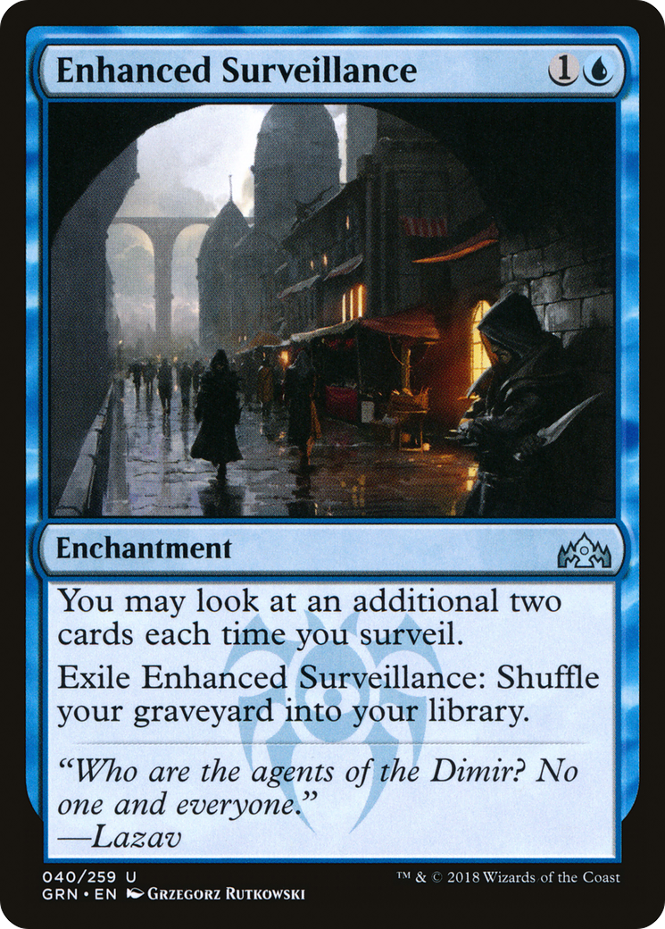 Image of Enhanced Surveillance (GRN-040) - Guilds of Ravnica Foil