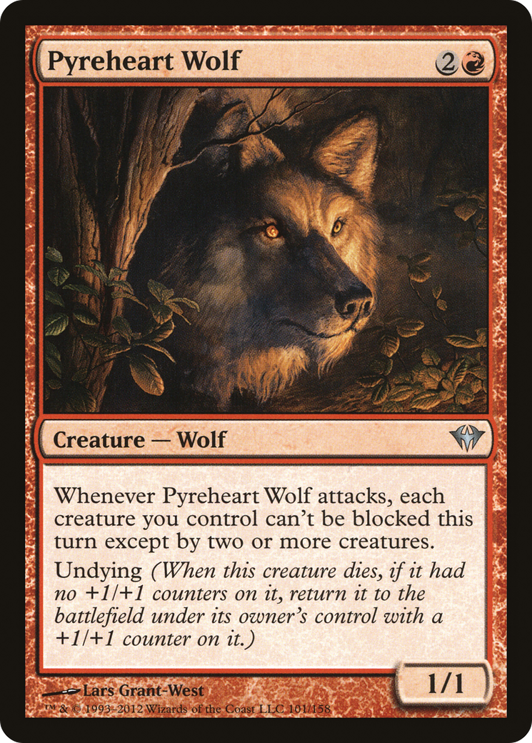 Image of Pyreheart Wolf (DKA-101) - Dark Ascension Foil