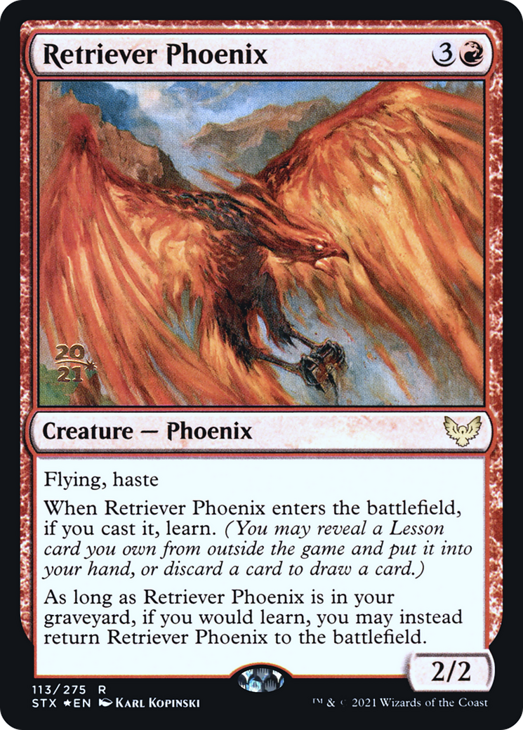 Image of Retriever Phoenix (PRE-113S) - Strixhaven: School of Mages Promos Foil