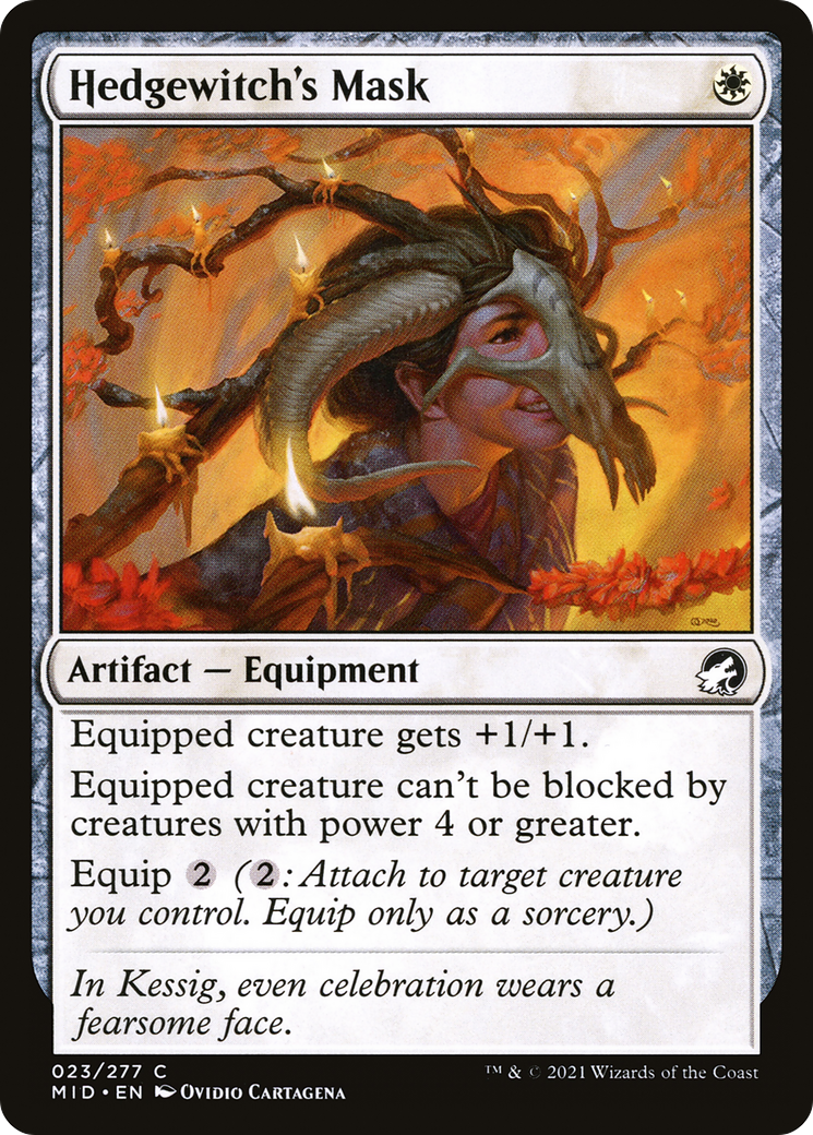 Image of Hedgewitch's Mask (MID-023) - Innistrad: Midnight Hunt