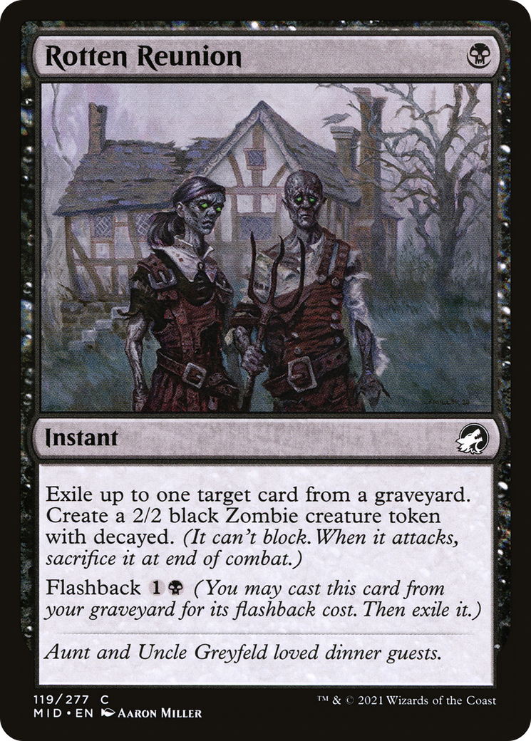 Image of Rotten Reunion (MID-119) - Innistrad: Midnight Hunt Foil