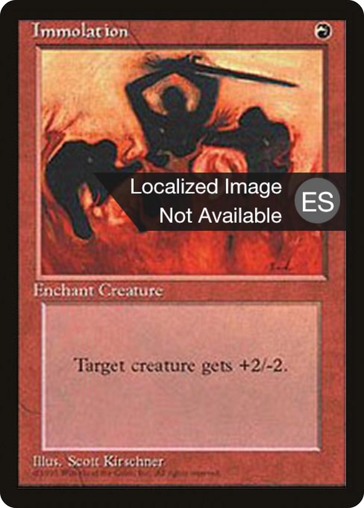 Image of Immolation (4BB-) - Fourth Edition Foreign Black Border