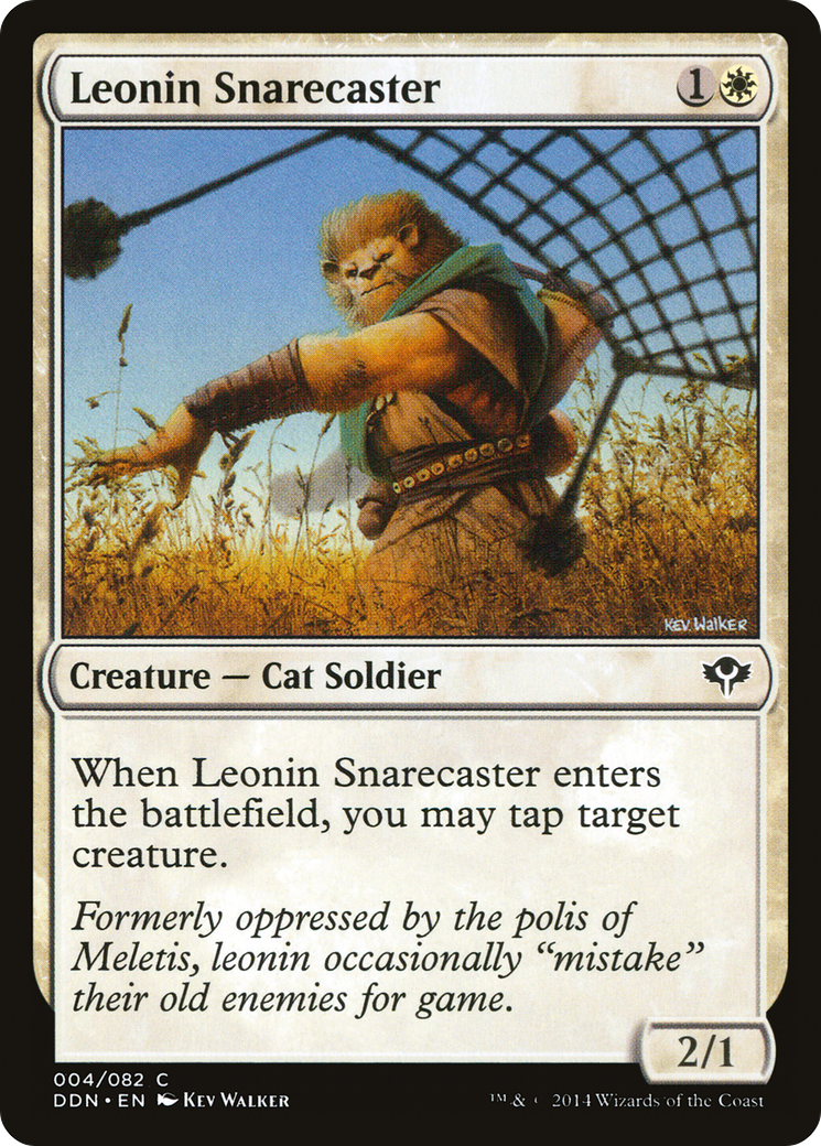 Image of Leonin Snarecaster (DDN-004) - Duel Decks: Speed vs. Cunning
