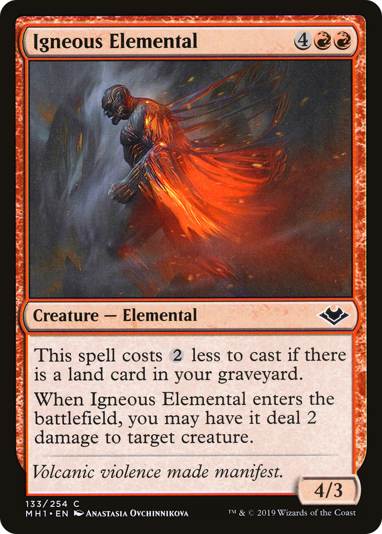 Image of Igneous Elemental (MH1-133) - Modern Horizons Foil