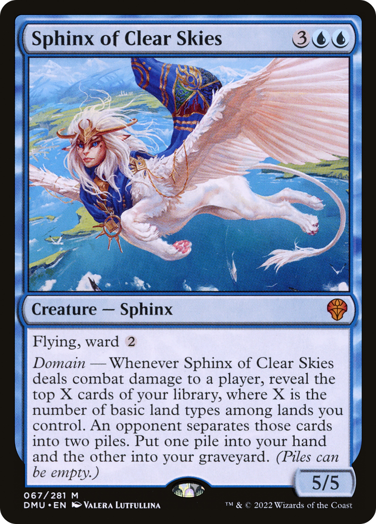 Image of Sphinx of Clear Skies (DMU-067) - Dominaria United Foil