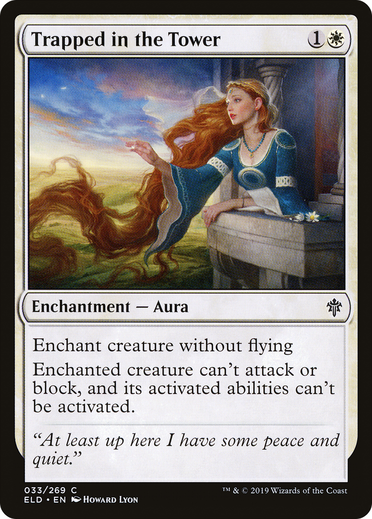 Image of Trapped in the Tower (ELD-033) - Throne of Eldraine Foil