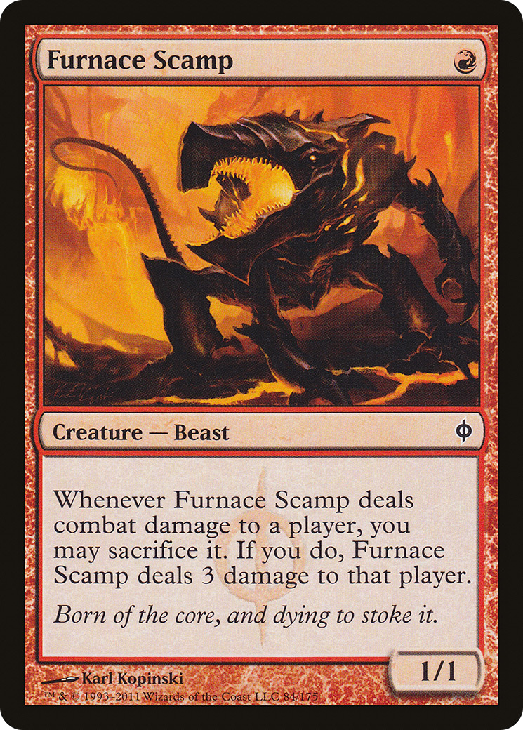 Image of Furnace Scamp (NPH-084) - New Phyrexia Foil