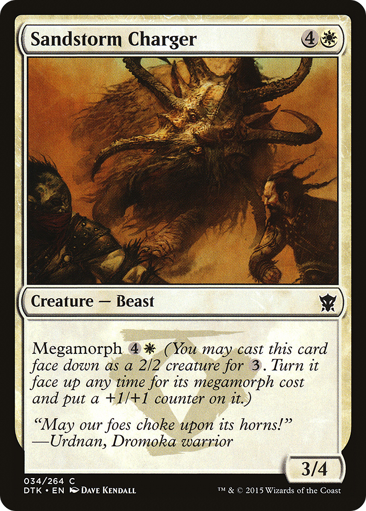 Image of Sandstorm Charger (DTK-034) - Dragons of Tarkir