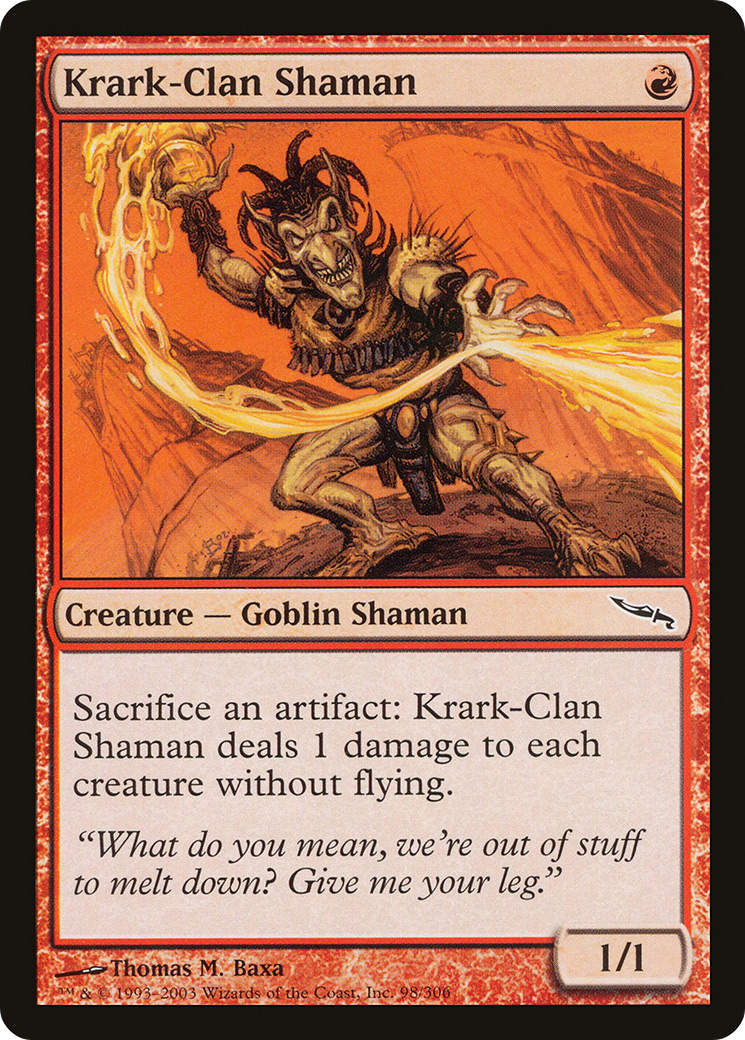 Image of Krark-Clan Shaman (MRD-098) - Mirrodin Foil