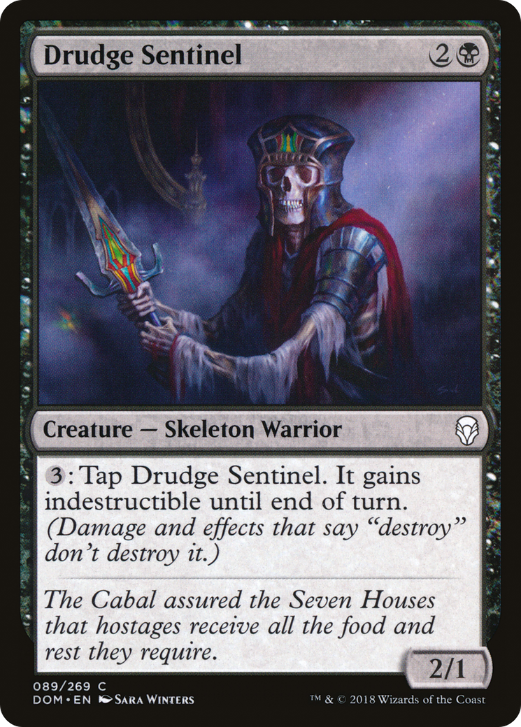 Image of Drudge Sentinel (DOM-089) - Dominaria Foil