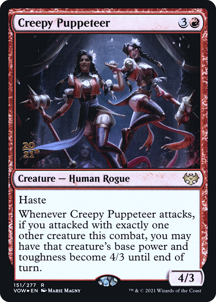 Image of Creepy Puppeteer (PRE-151) - Innistrad: Crimson Vow Promos Foil