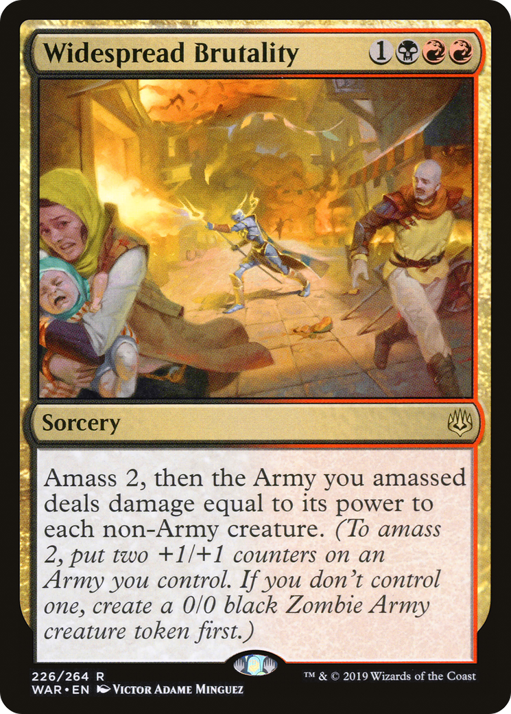 Image of Widespread Brutality (WAR-226) - War of the Spark Foil
