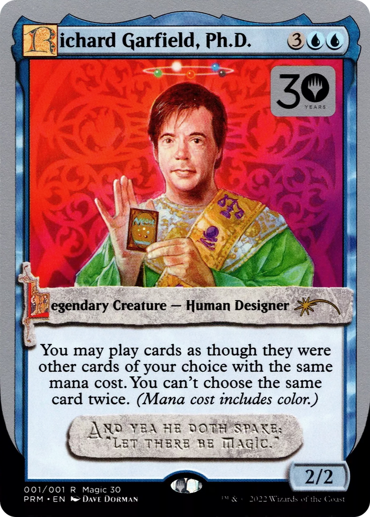 Image of Richard Garfield, Ph.D. (30A-P-001) - 30th Anniversary Misc Promos