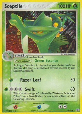 Image of Sceptile 010  - Reverse Holofoil Emerald - Holo Rare