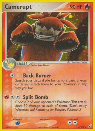 Image of Camerupt 004  - Holofoil Deoxys - Holo Rare