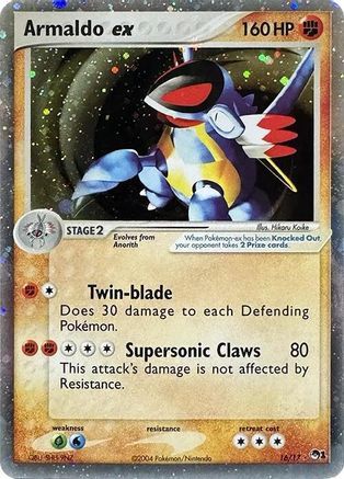 Image of Armaldo ex (Holo) 016  - Holofoil POP Series 1 - Ultra Rare