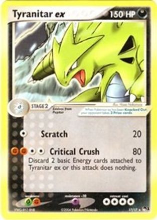 Image of Tyranitar ex (Non-Holo) 017  POP Series 1 - Ultra Rare
