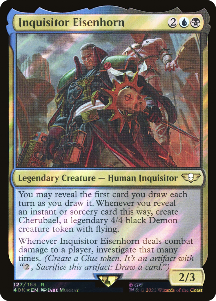 Image of Inquisitor Eisenhorn (Surge Foil) (40K-127) - Warhammer 40,000 Commander Foil