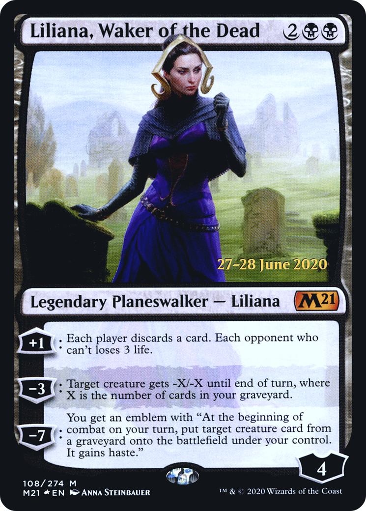 Image of Liliana, Waker of the Dead (PRE-108) - Core Set 2021 Promos Foil