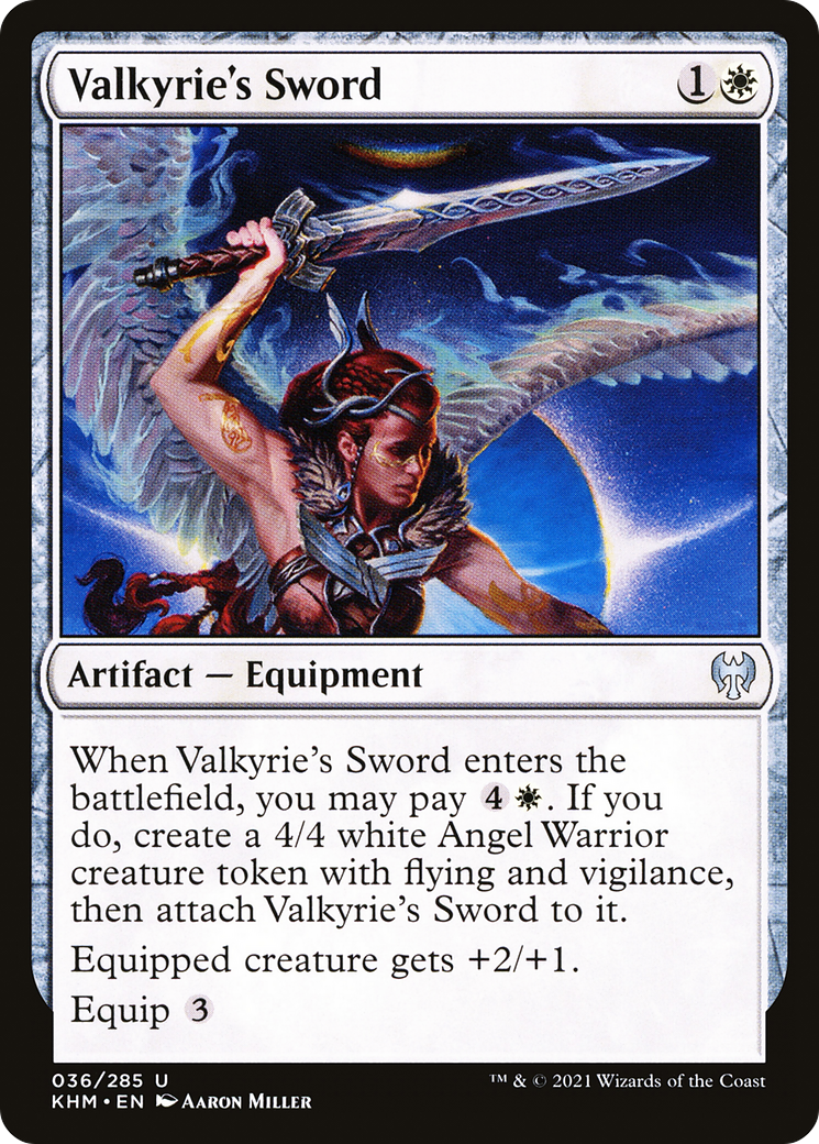Image of Valkyrie's Sword (KHM-036) - Kaldheim