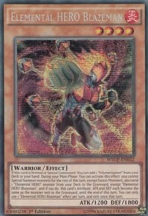 Image of Elemental HERO Blazeman (WSUP-EN032) - World Superstars 1st Edition
