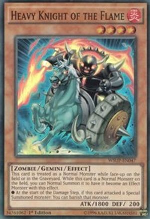 Image of Heavy Knight of the Flame (WSUP-EN047) - World Superstars 1st Edition