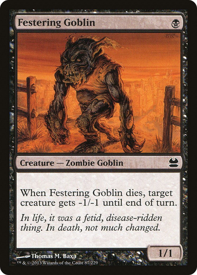 Image of Festering Goblin (MMA-087) - Modern Masters