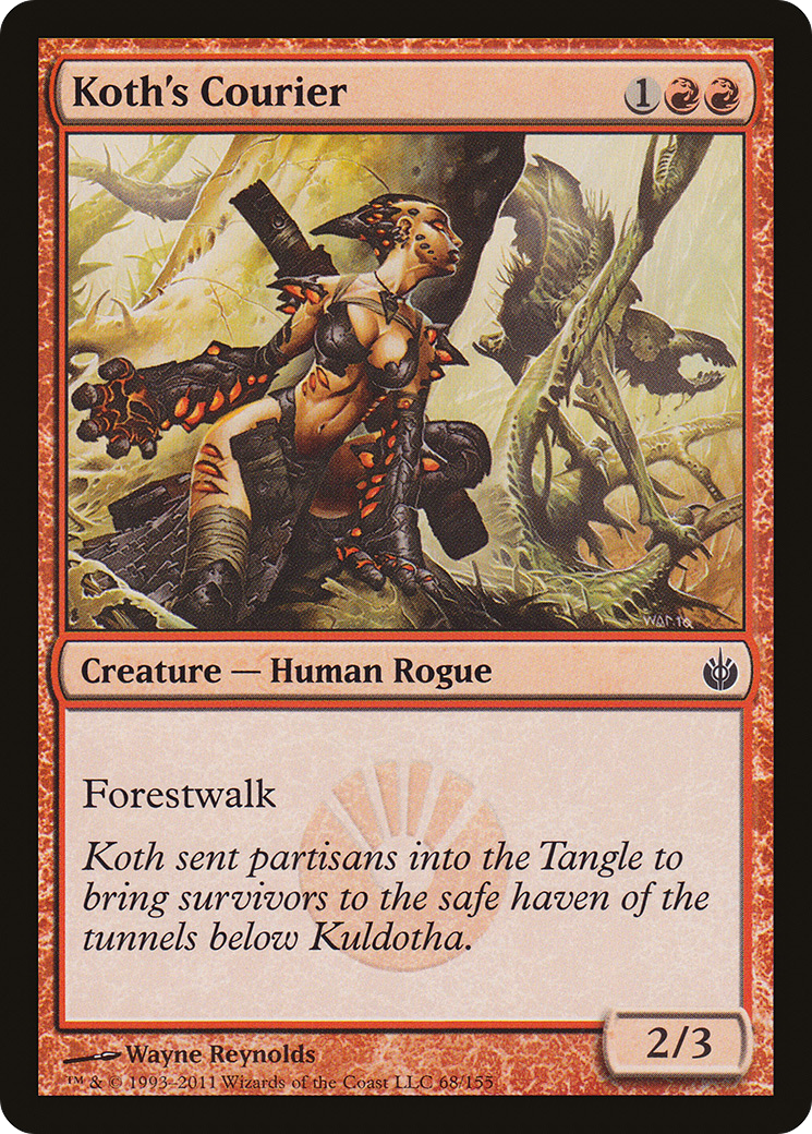 Image of Koth's Courier (MBS-068) - Mirrodin Besieged