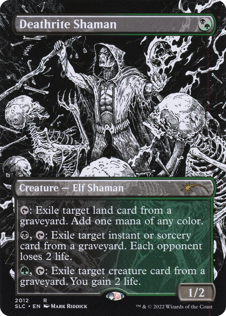 Image of Deathrite Shaman (SLC-2012) - Secret Lair Countdown Kit (Borderless) Foil