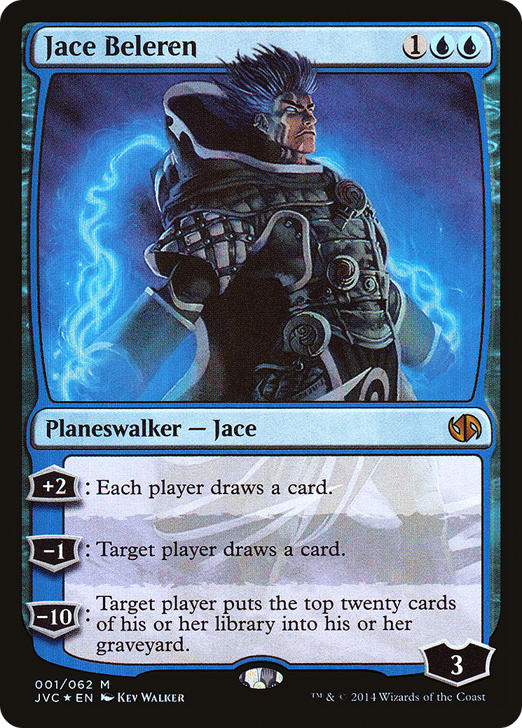 Image of Jace Beleren (DD3-001) - Duel Decks Anthology: Jace vs. Chandra Foil