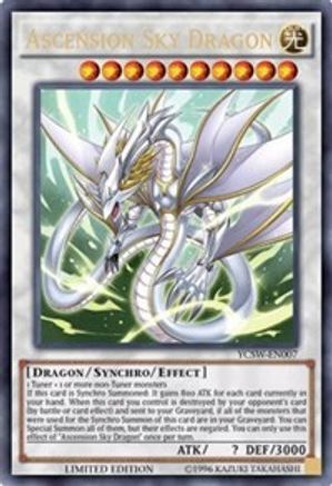 Image of Ascension Sky Dragon (YCSW-EN007) - Yu-Gi-Oh! Championship Series Prize Cards Limited