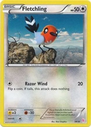 Image of Fletchling (#19) 019  XY Trainer Kit Sylveon & Noivern - Common
