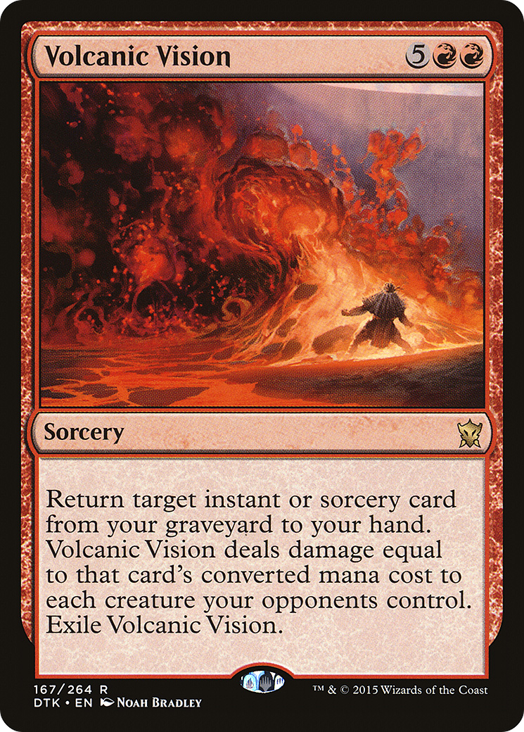 Image of Volcanic Vision (DTK-167) - Dragons of Tarkir Foil
