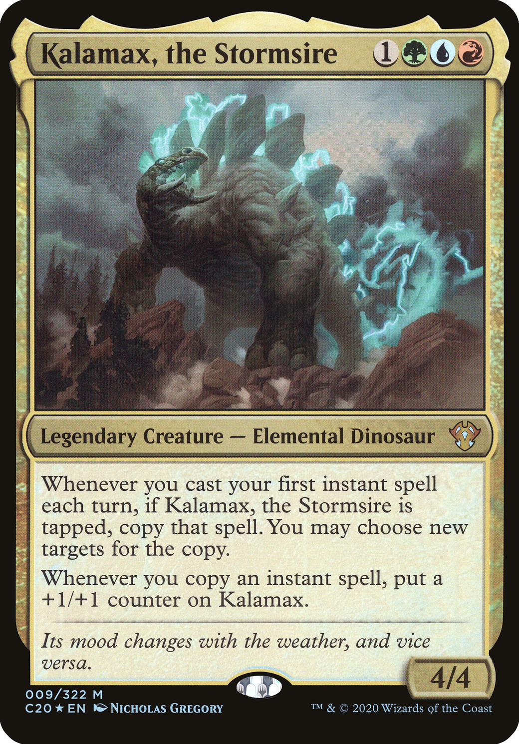 Image of Kalamax, the Stormsire (Commander 2020) (OVER-009) - Commander 2020 Oversized Foil