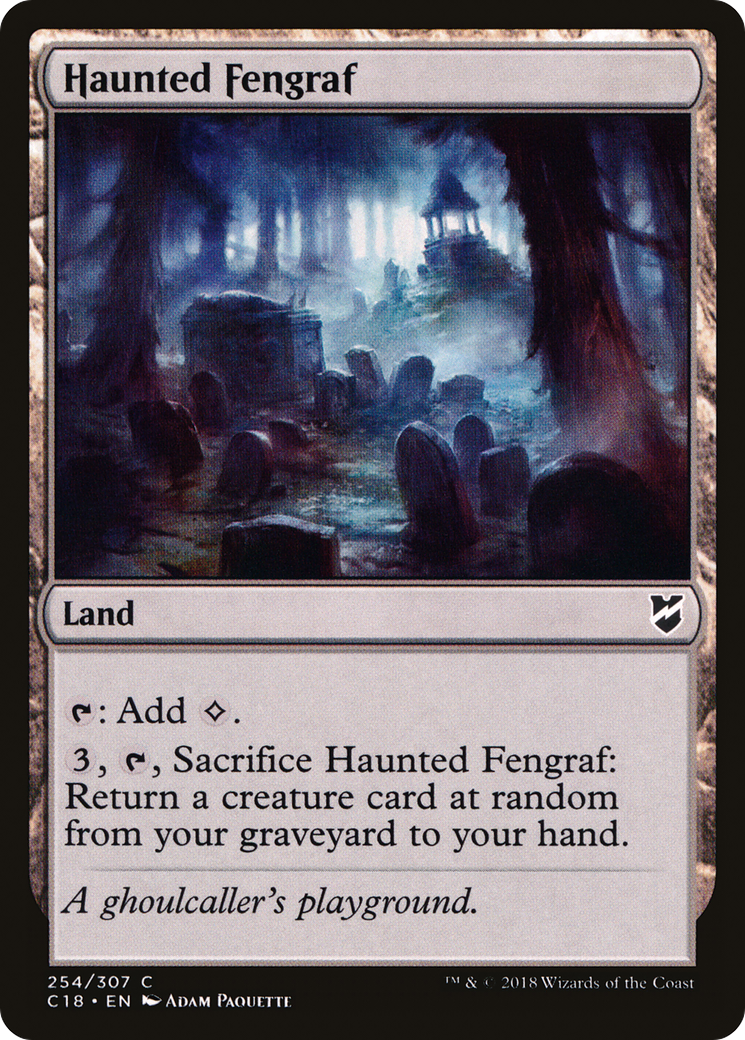 Image of Haunted Fengraf (C18-254) - Commander 2018