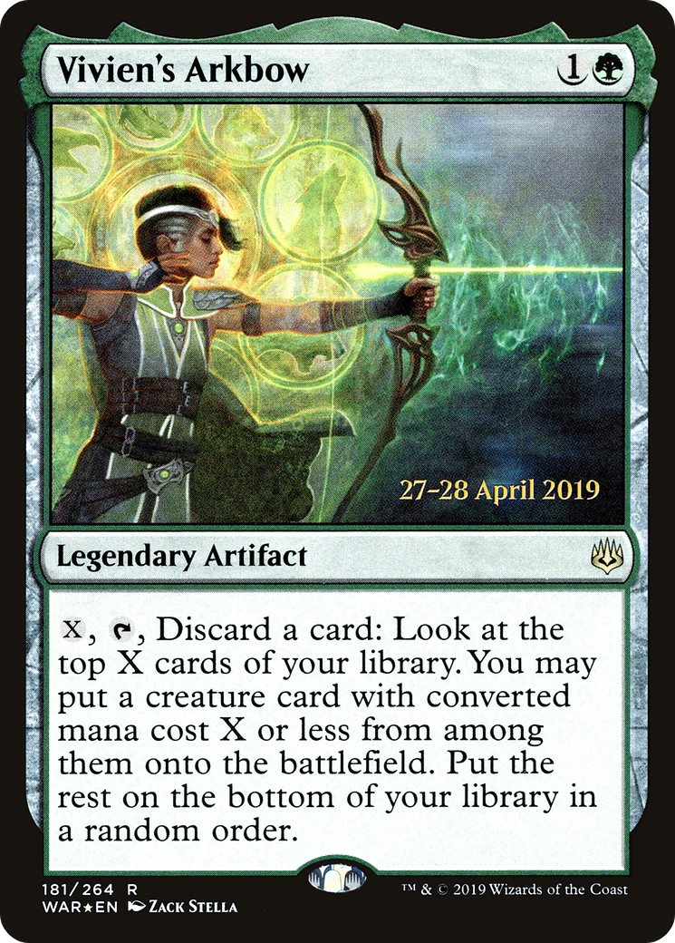 Image of Vivien's Arkbow (PRE-181S) - War of the Spark Promos Foil