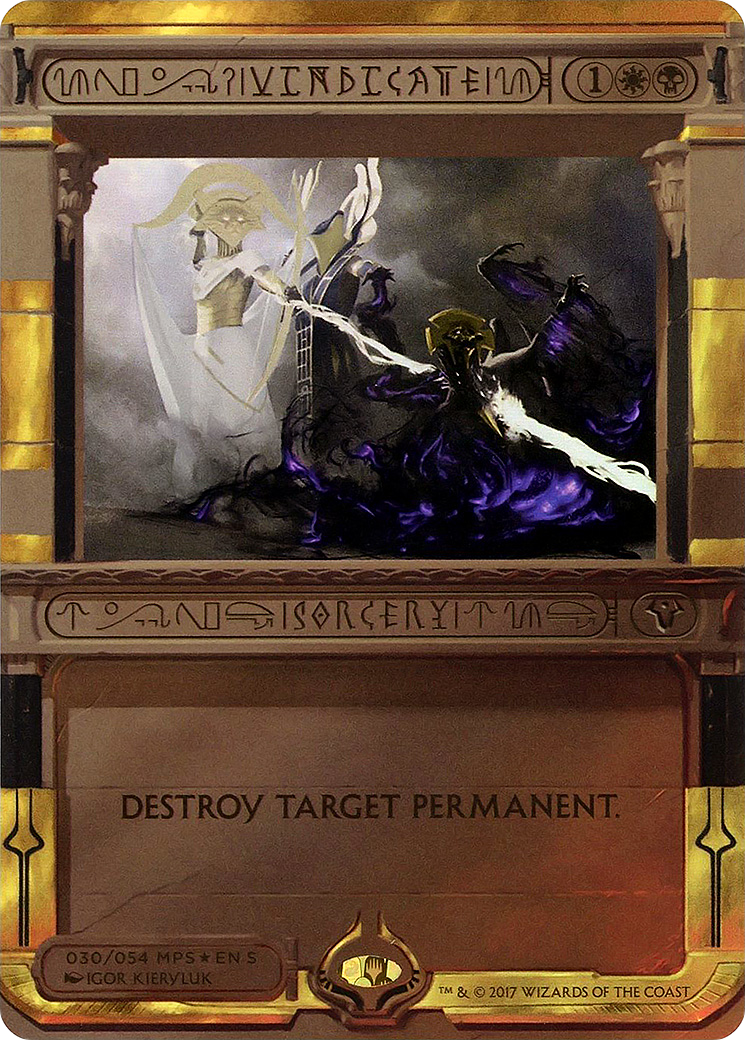 Image of Vindicate (MPS2-030) - Amonkhet Invocations (Borderless) Foil