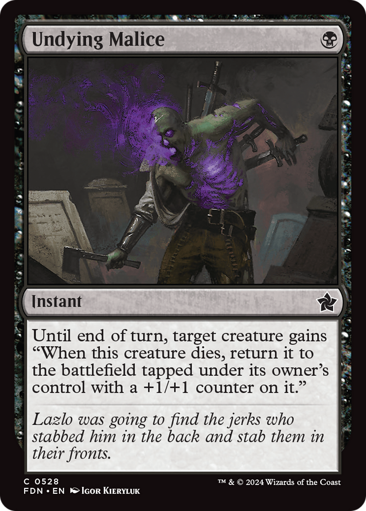 Image of Undying Malice (FDN-528) - Foundations
