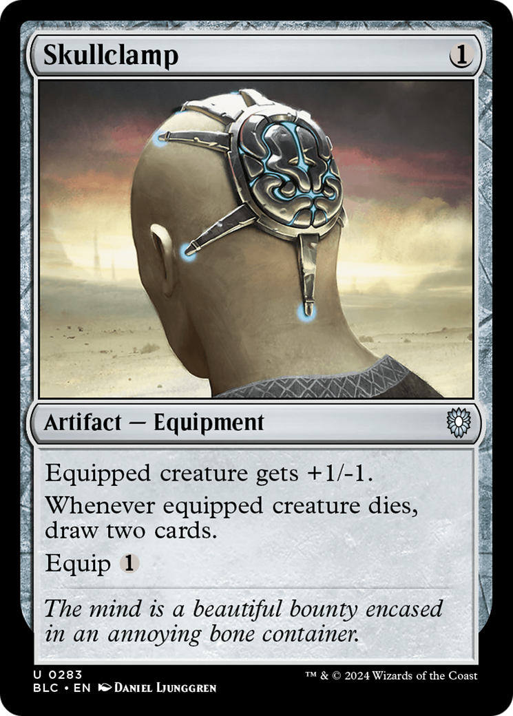 Image of Skullclamp (BLC-283) - Bloomburrow Commander